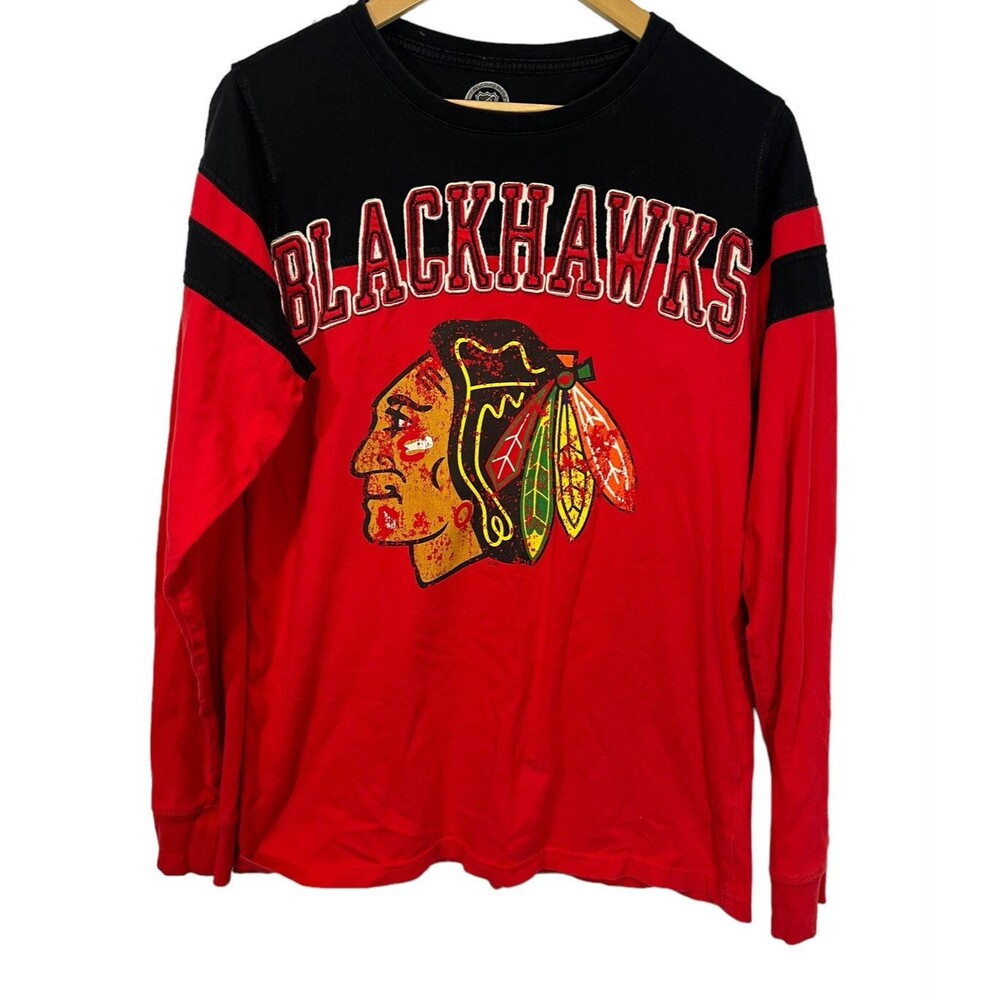 NHL Chicago Blackhawaks Men's Long Sleeve Shirt - Size Small